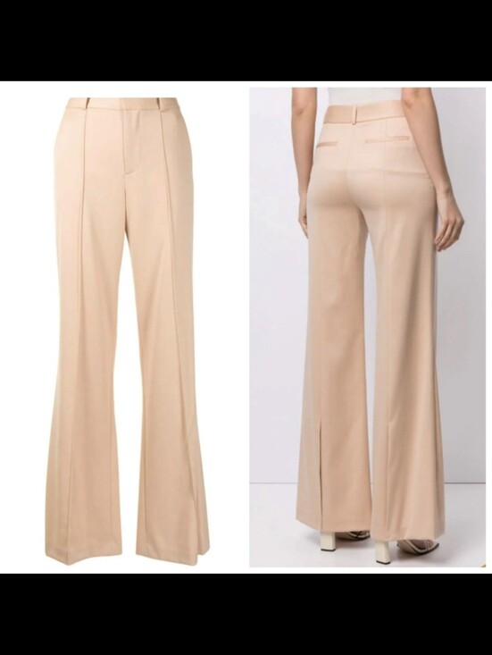 Pants - ALICE + OLIVIA PAULA HIGH WAIST PANT WITH BACK SLIT SIZE 12 NWT $330
